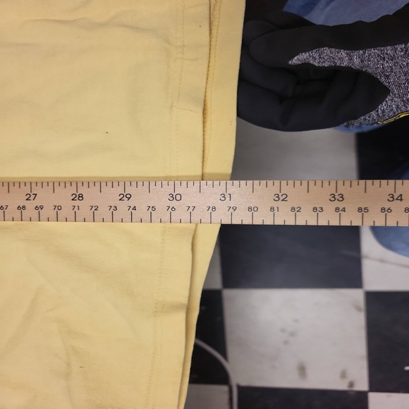 Pluma USA Heavyweight Cotton T-Shirt Mens XL Yellow Short Sleeve Tee Shirt - Picture 5 of 10